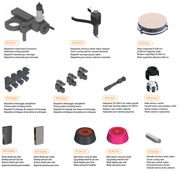 Máy mài bánh đà và ép ly hợp COMEC RTV600