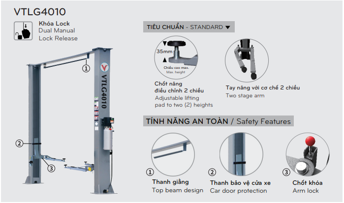 MUA CẦU NÂNG 2 TRỤ RẺ LẠI CHẤT LƯỢNG Ở ĐÂU
