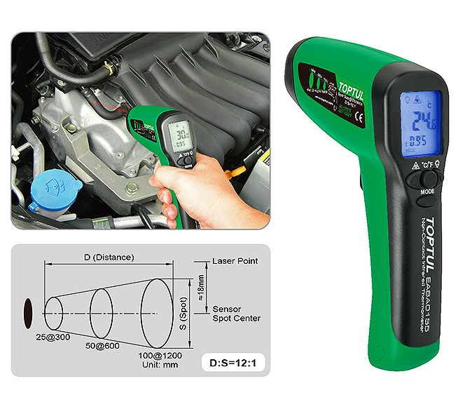 Nhiệt kế đo hồng ngoại từ xa Toptul EABA0155