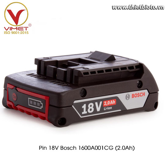 Pin 18V Bosch 1600A001CG (2.0Ah)