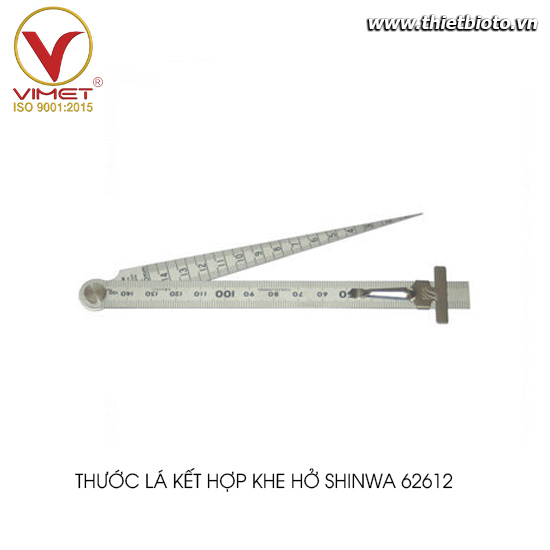 Thước lá kết hợp đo khe hở Shinwa 62612