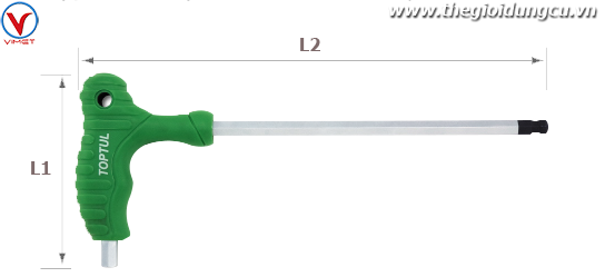 Lục giác L 1 đầu bi 10mm TOPTUL AGCA1028