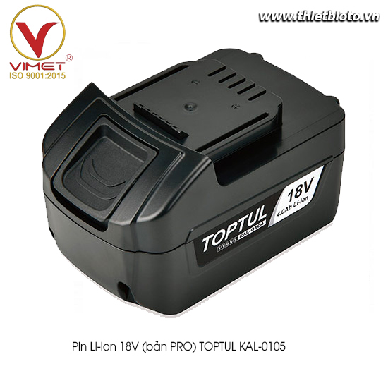 Pin Li-ion 18V (bản PRO) TOPTUL KAL-0105