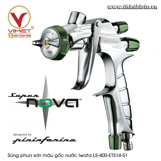 Súng phun sơn màu gốc nước Iwata LS-400-ETS14-S1