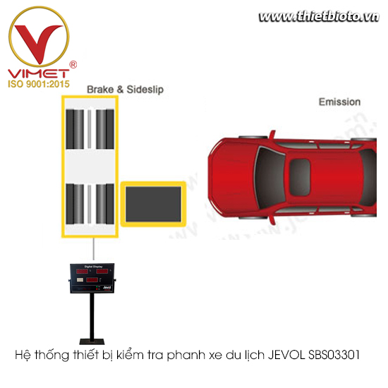 Hệ thống thiết bị kiểm tra phanh xe du lịch JEVOL SBS03301