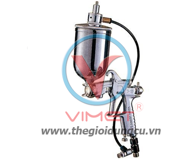 Súng sơn cốc trên có quạt khuấy lỗ 1.3mm cốc 400ml W-101A-134G