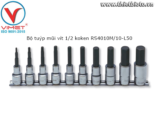 Bộ tuýp mũi vít 1/2 koken RS4010M/10-L50
