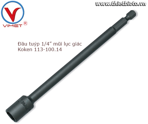 Đầu tuýp mũi lục giác 1/4