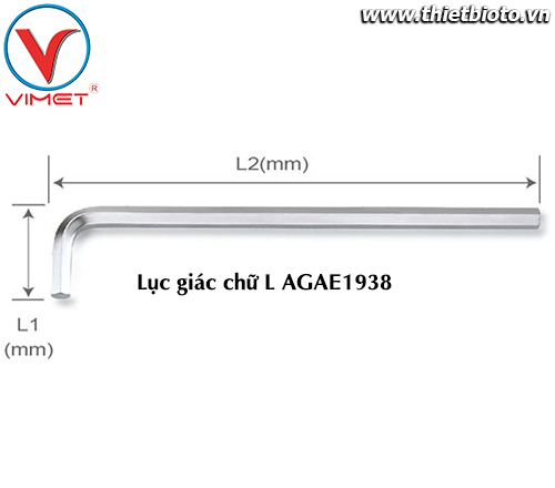 Lục giác chữ L (dài) 19mm TOPTUL AGAE1938